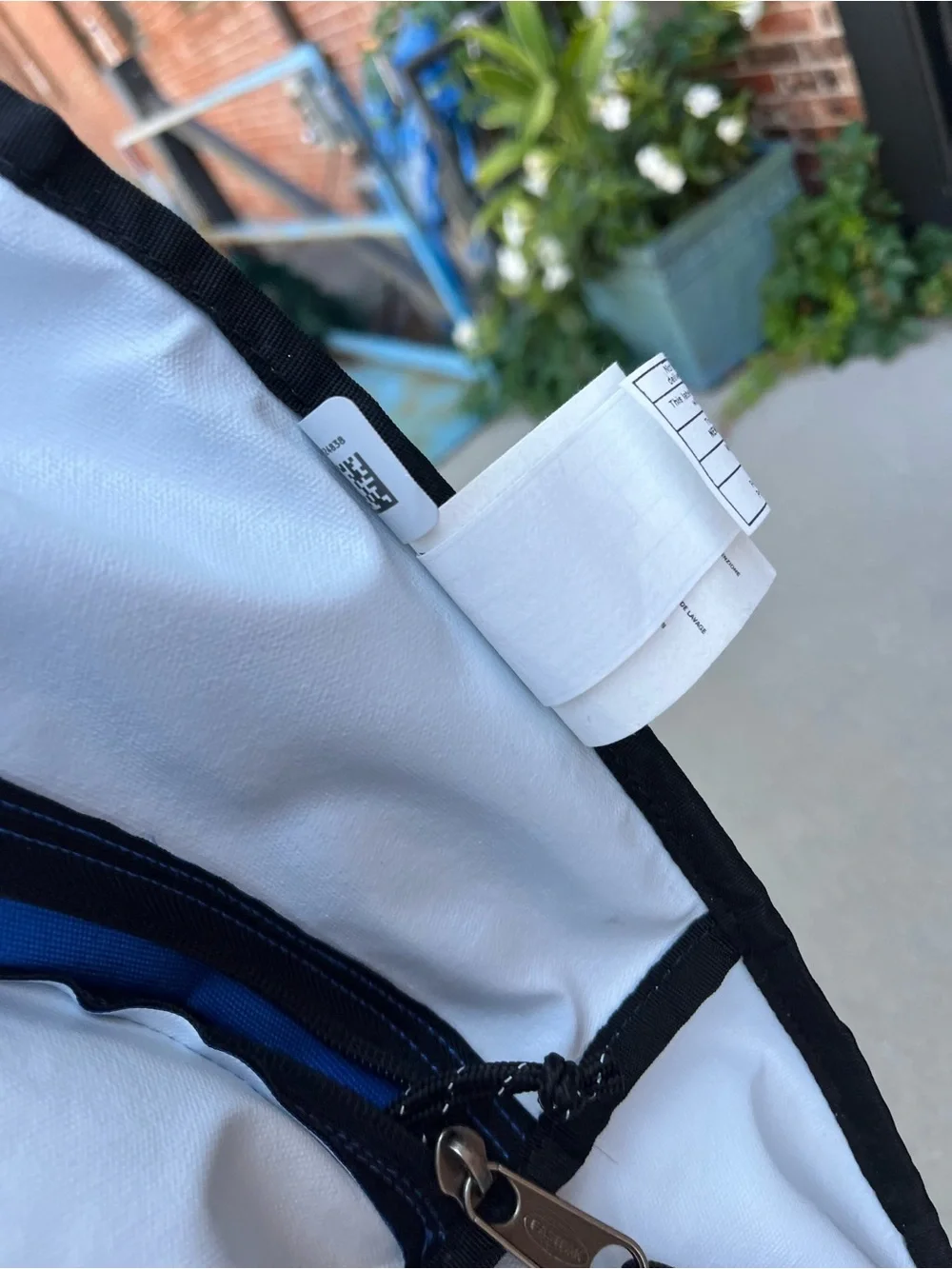 Maison Margiela x Eastpak Collab Logo Backpack Blue MM6 Reversible